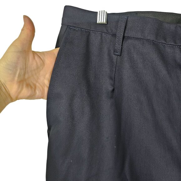 FedEx VF Imagewear Navy Cargo Work Pants Sz 16 Reflective Pocket Delivery Safety - Picture 3 of 12